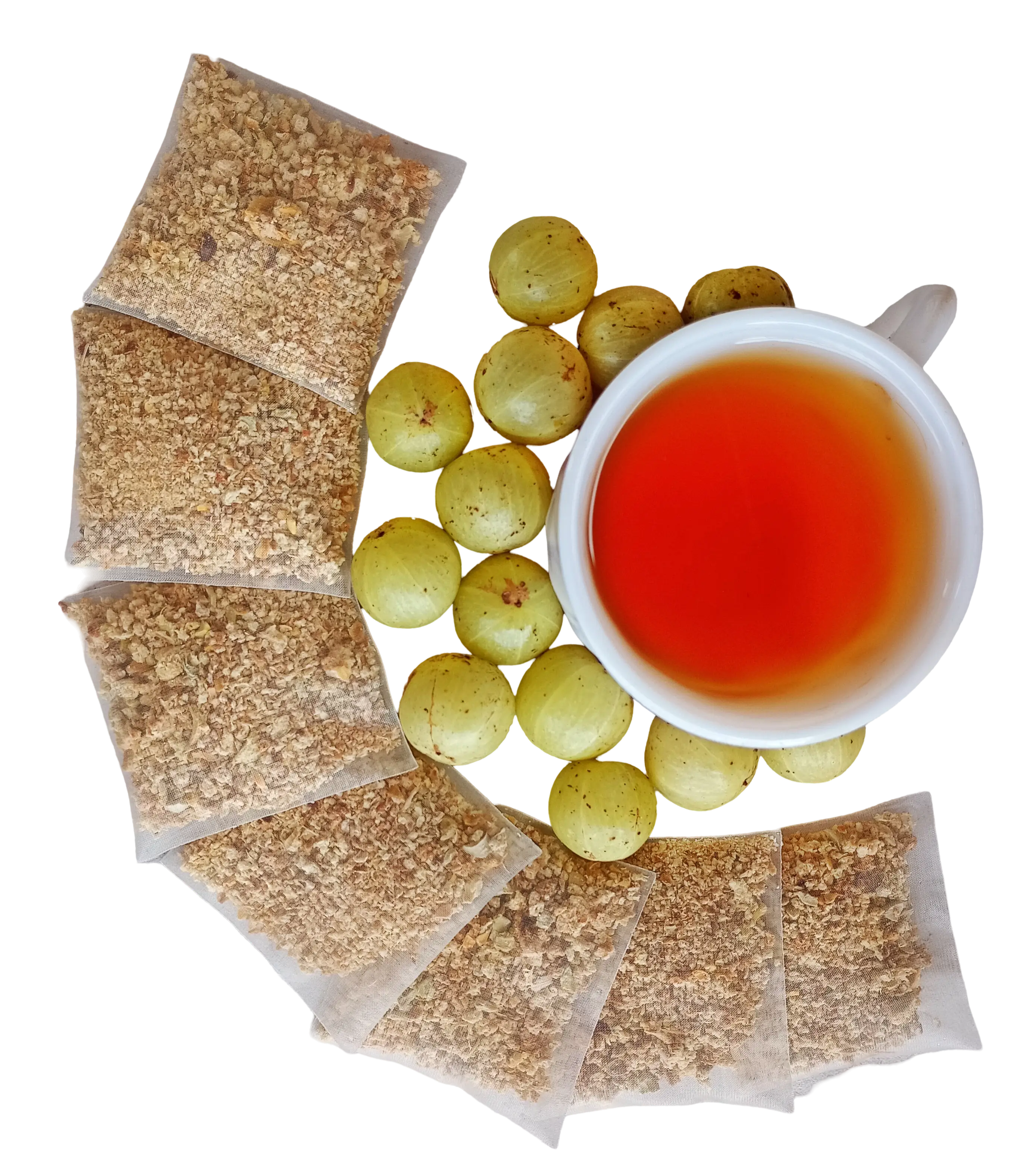 Amla Herbal Green Tea (Indian Gooseberry Tea), Pack of 25 Tea Bags, 100% Natural, Premium Quality