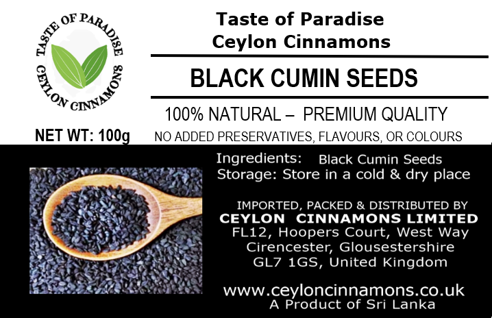 Black Cumin Seeds 100g, Nigella Black Onion, Kaluduru, Premium Quality, UK Seller, 100% Natural