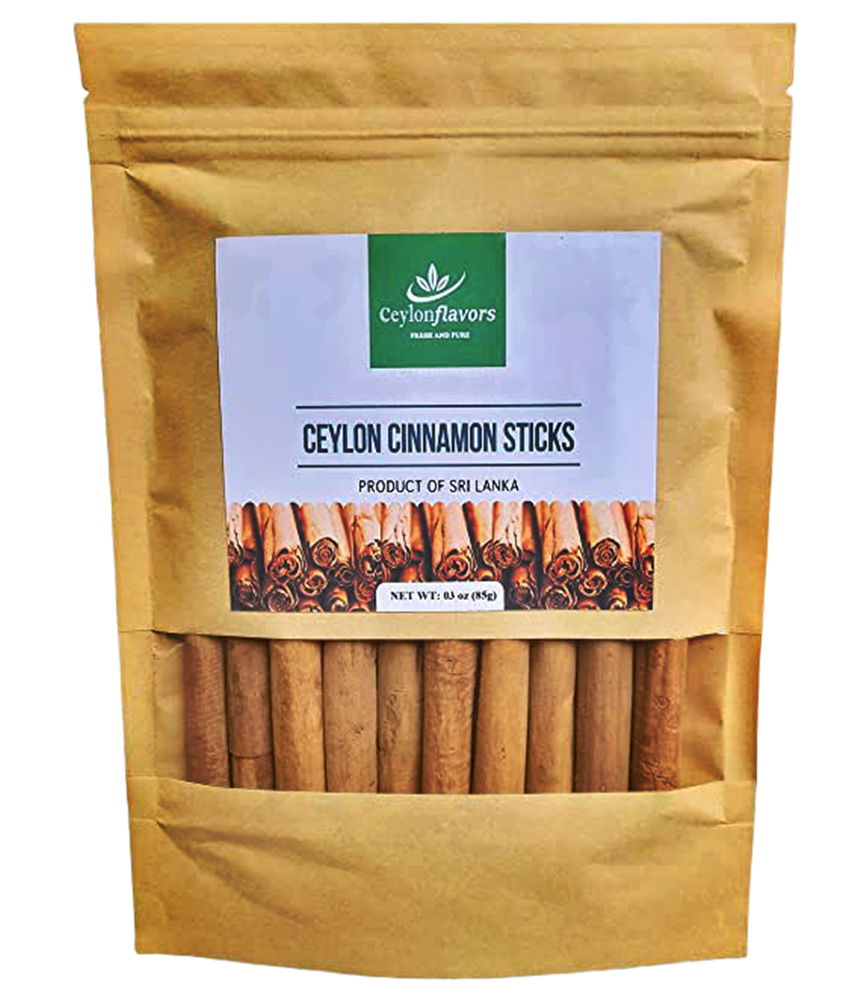 Ceylon Cinnamon Sticks - 3"fine cut, 85g (3oz) - True Cinnamon,  USDA Certified 100% Organic, Pure Cinnamon, Premium Grade