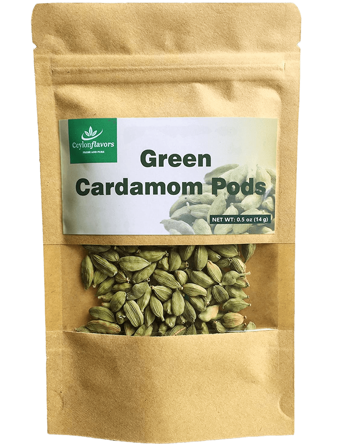 Cardamom Pods 15g (0.5oz) - Organic - Premium Grade, Food, Beverages & Tobacco > Food Items > Seasonings & Spices by Ceylon Cinnamons,