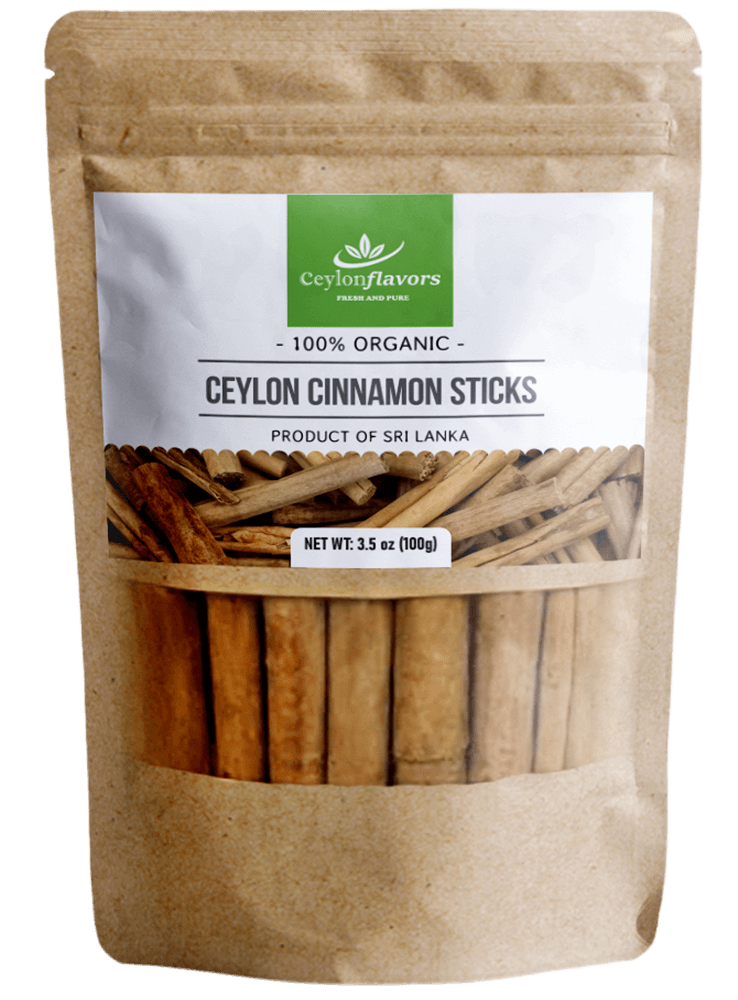 Ceylon Cinnamon Sticks - 3"fine cut, 100g (3.5oz) - Pure/True Cinnamon - Organic Premium Grade Food, Beverages & Tobacco > Food Items > Seasonings & Spices by Ceylon Cinnamons,