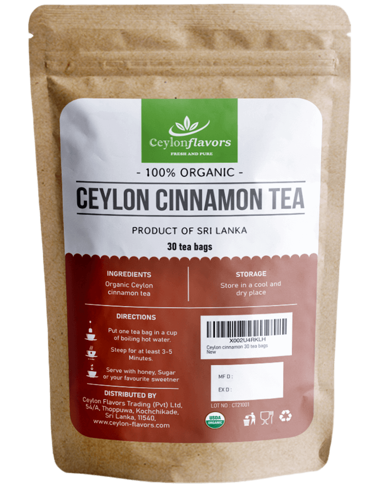 Ceylon Cinnamon Tea, pack of 30 tea bags, Organic Premium Grade Beverages & Tobacco > Food Items > Seasonings & Spices by Ceylon Cinnamons Available at www.ceylon cinnamons.co.uk