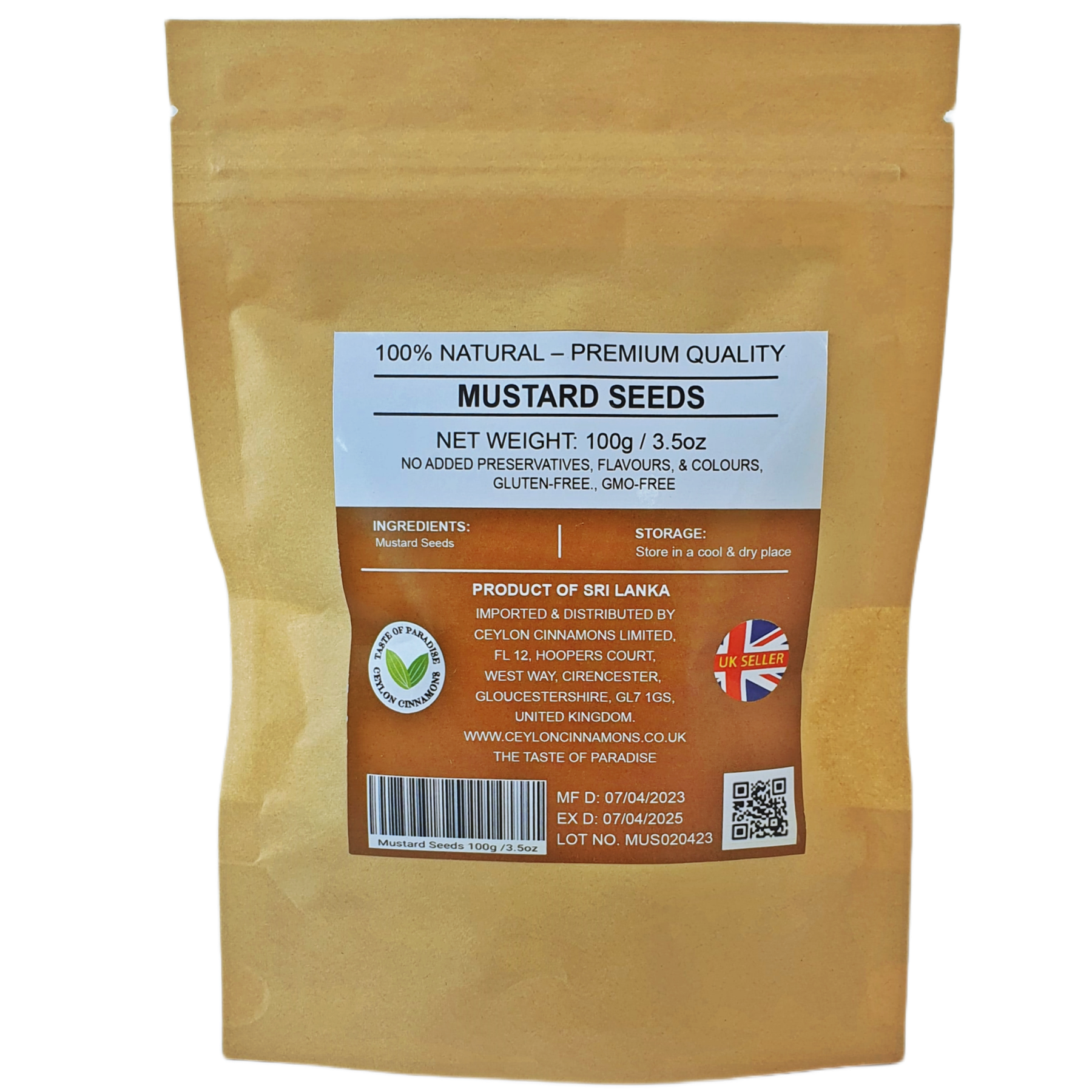 Mustard Seeds 200g - 100% Natural, Premium Quality, UK Seller